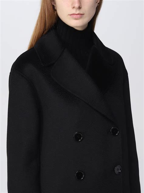 Cappotto sartoriale in lana e cashmere (Nero) 